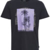 Blend T-shirt i sort med palmeprint