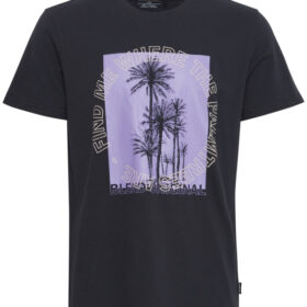Forside 1 Blend T-shirt i sort med palmeprint