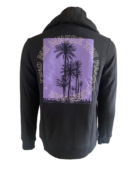 Blend Herre Hoodie Print Sort 2 Blend Herre Hoodie Print Sort - Billede 2