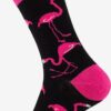 1 Par sjove sokker med flamingo størrelse 41-45