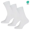 GIANVAGLIA® Deluxe SK-202 Bomuldssokker Hvide UNISEX