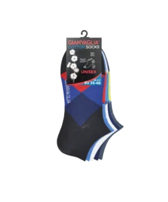 GIANVAGLIA® Deluxe SK-507 5-pak bomuldsankelsokker unisex - Billede 3