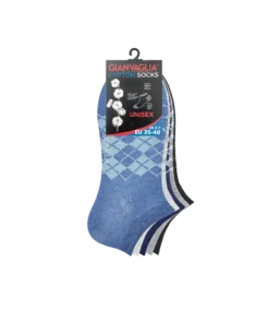 GIANVAGLIA® Deluxe SK-508 5-pak bomuldsankelsokker unisex - Billede 4