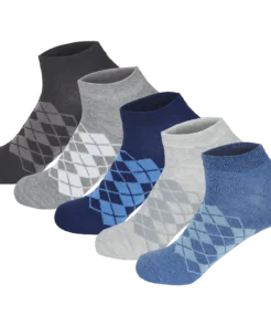 GIANVAGLIA® Deluxe SK-508 5-pak bomuldsankelsokker unisex - Billede 3