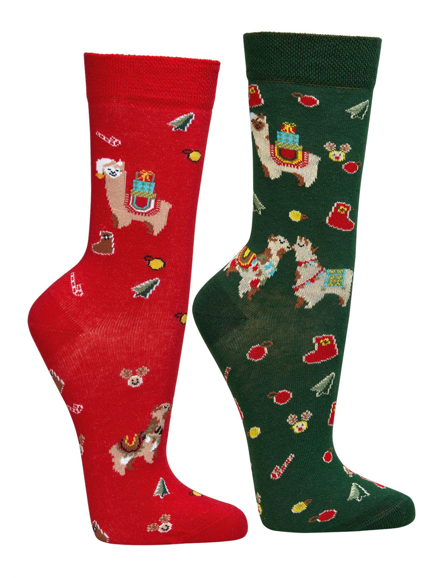 Unisex-sokker "X-Mas" * 2-pak Alpaca Jul 1 Unisex-sokker "X-Mas" * 2-pak Alpaca Jul