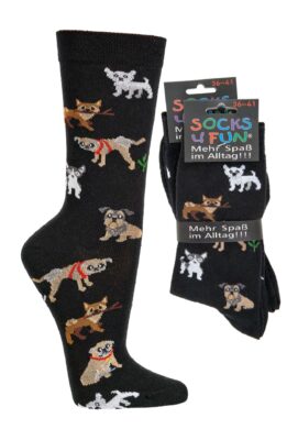SOCKS4FUN Unisex sokker Hunde 2pak