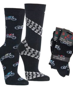 SOCKS4FUN Unisex sokker Motorcykel 2pak - Billede 4
