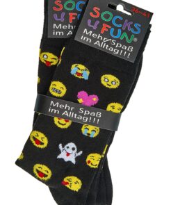 SOCKS4FUN Unisex sokker * 2-pak Smiler - Billede 3