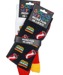 SOCKS4FUN Unisex sokker * 2pak fastfood 9 SOCKS4FUN Unisex sokker * 2pak fastfood - Billede 5