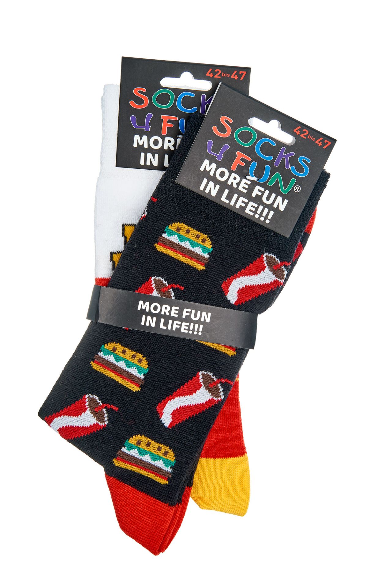 SOCKS4FUN Unisex sokker * 2pak fastfood 5 SOCKS4FUN Unisex sokker * 2pak fastfood - Billede 5