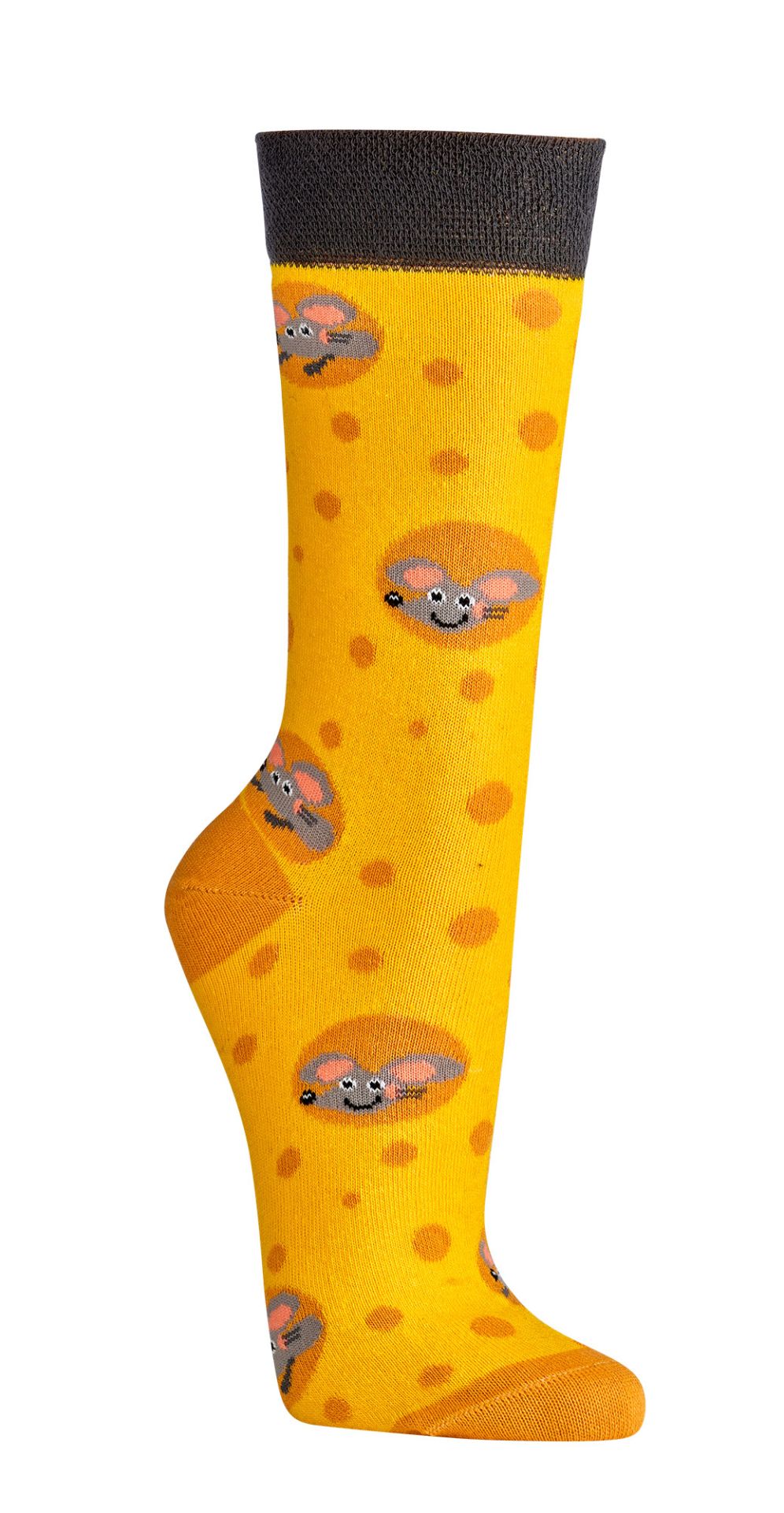 SOCKS4FUN Unisex sokker * 2pak CheesyMouse 3 SOCKS4FUN Unisex sokker * 2pak CheesyMouse - Billede 3
