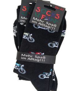 Forside 6 SOCKS4FUN Unisex sokker Motorcykel 2pak